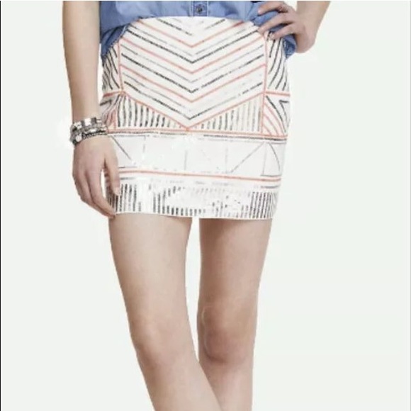Express Sequin Aztec Patterned Mini 